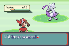 a wild level 2 Mewtwo