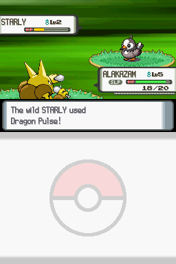 Starly uses Dragon Pulse