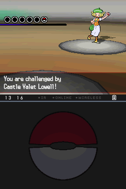 Battle screen, Bianca is called "Castle Valet Lowell"