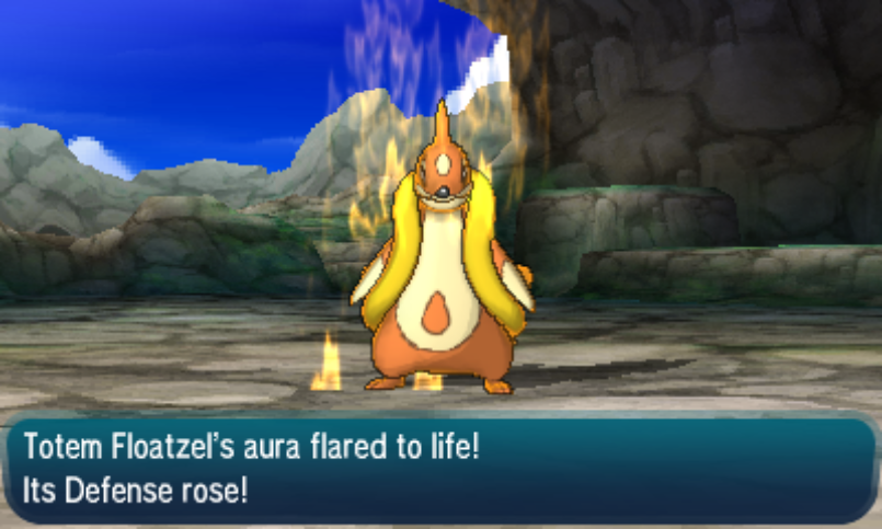 battle versus totem floatzel